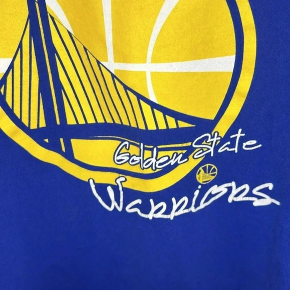 STEPHEN CURRY NBA Basketball short sleeve t-shirt blue Golden State Warriors LG - Picture 8 of 13